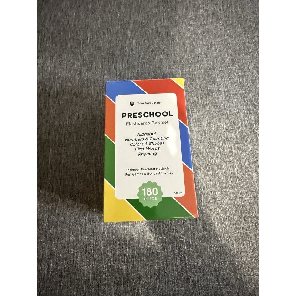 Think Tank Scholar Preschool Flash Cards Bundle - Brand New Q